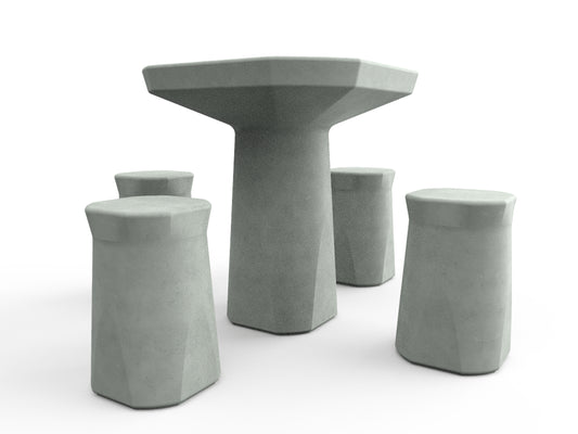 Conjunto Mesa Alta NOA Ajedrez - Crucijuegos Arredo urbano