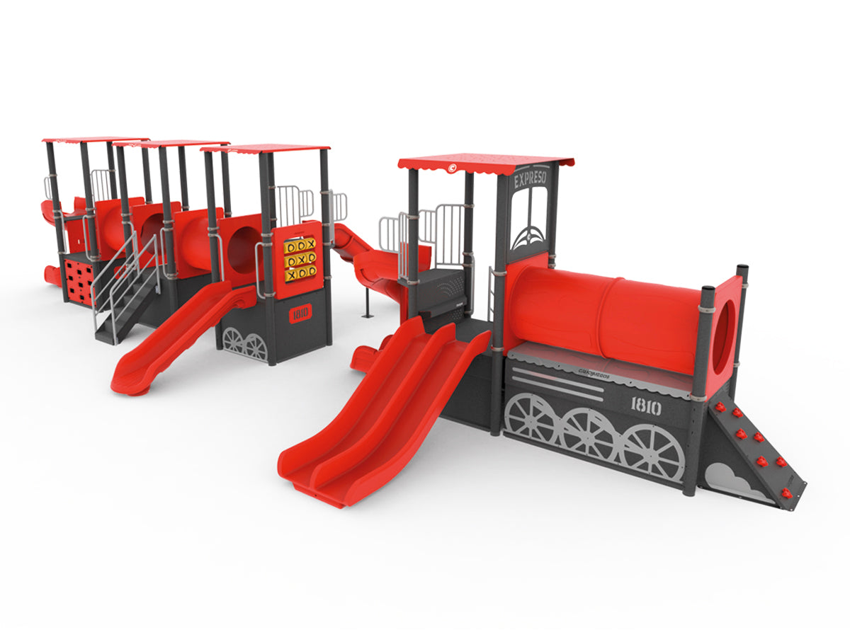 Locomotora con 3 Vagones