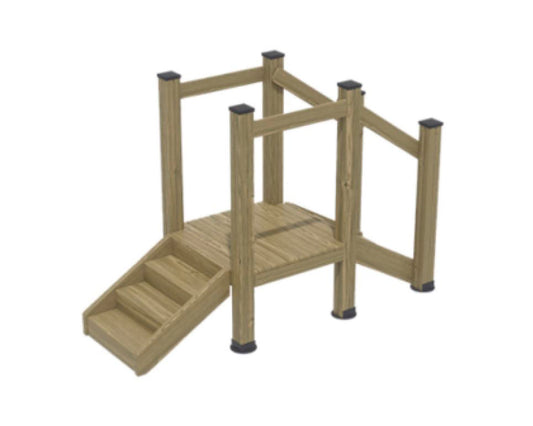 Pasarela de Equilibrio con Escalones