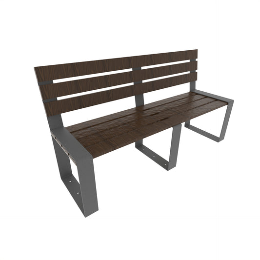 Banco Cintac Con Respaldo - Crucijuegos Park benches