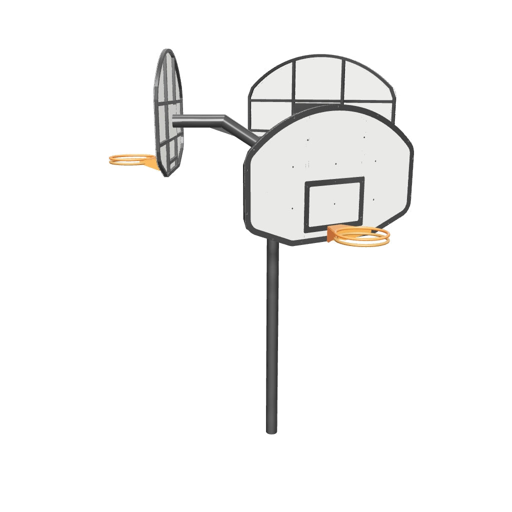 P19018 - JUEGO ARO DE BASKET TRIPLE- 360.glb
